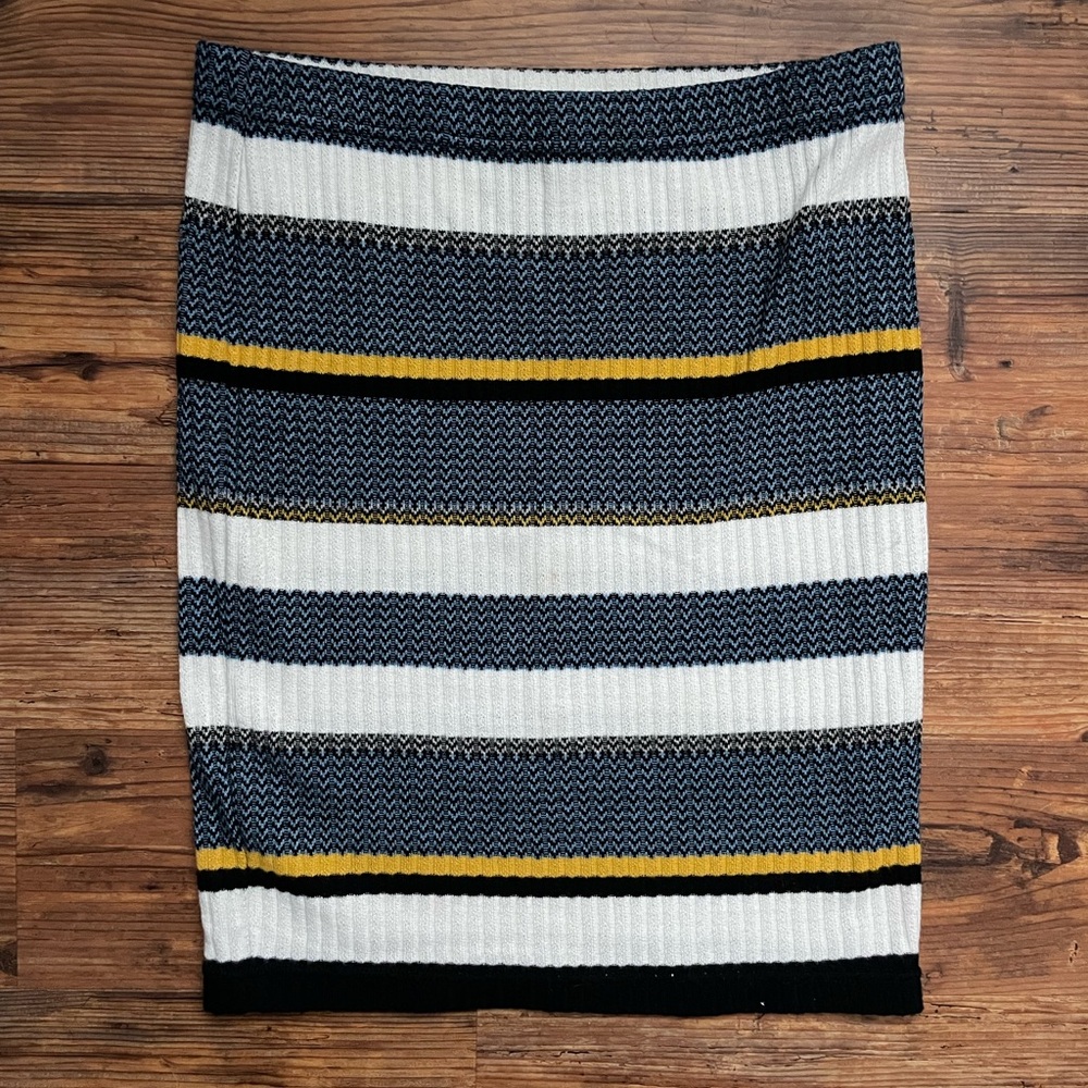 Forever 21 Multicolor Striped Pencil Skirt